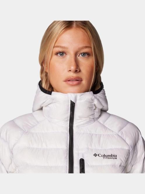 Columbia Arctic Crest Down Hooded Jacket női steppelt átmeneti kabát fehér színben 8