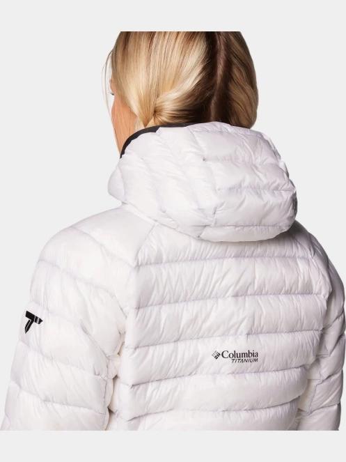 Columbia Arctic Crest Down Hooded Jacket női steppelt átmeneti kabát fehér színben 9
