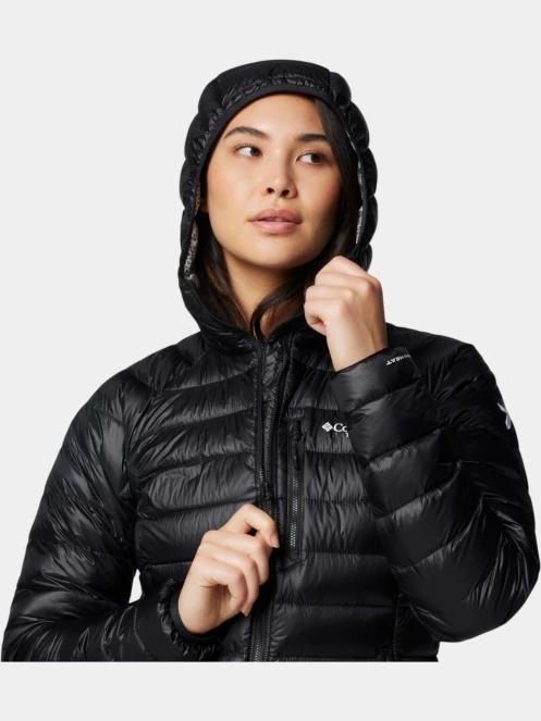 Columbia Arctic Crest Down Hooded Jacket női steppelt átmeneti kabát fekete színben 6