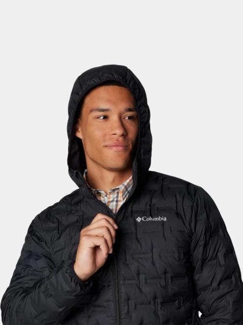 Columbia Delta Ridge II Down Hooded Jacket férfi pehelykabát fekete színben 6