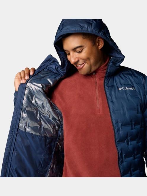 Columbia Delta Ridge II Down Hooded Jacket férfi pehelykabát sötétkék színben 6
