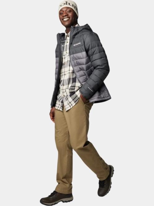 Columbia Powder Lite II Hooded Jacket férfi steppelt átmeneti kabát szürke színben 5