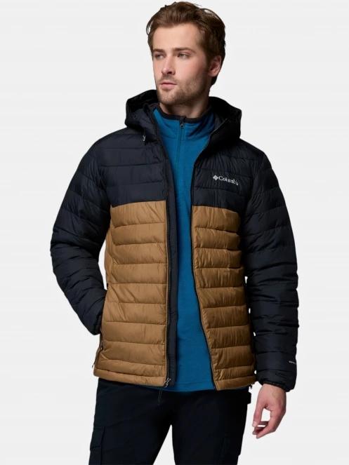 Columbia Powder Lite II Hooded Jacket férfi steppelt átmeneti kabát oliva színben 6