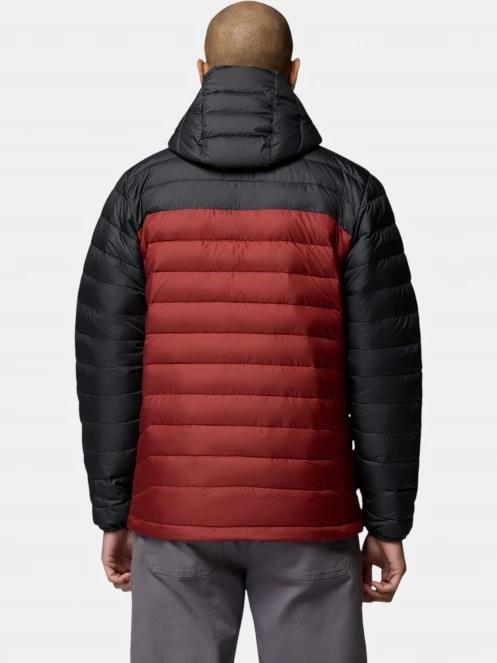 Columbia Powder Lite II Hooded Jacket férfi steppelt átmeneti kabát piros színben 4
