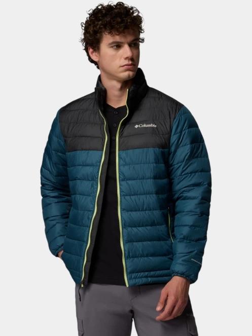 Columbia Powder Lite II Jacket férfi steppelt átmeneti kabát kék színben 6