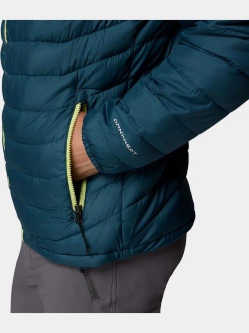 Columbia Powder Lite II Jacket férfi steppelt átmeneti kabát kék színben 8