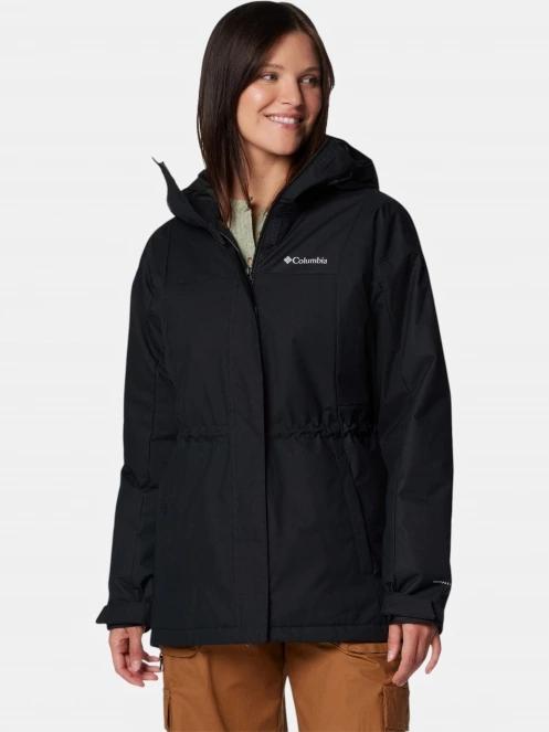 Columbia Hikebound II Long Insulated Jacket női vízhatlan kabát fekete színben 2