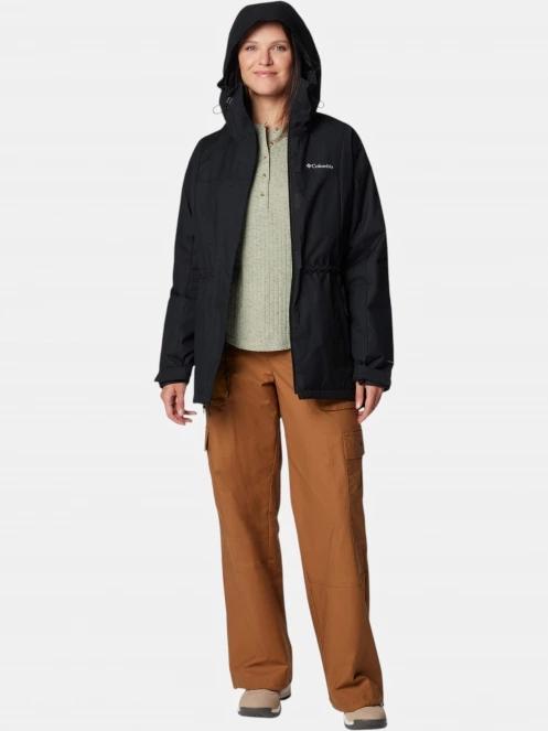 Columbia Hikebound II Long Insulated Jacket női vízhatlan kabát fekete színben 5