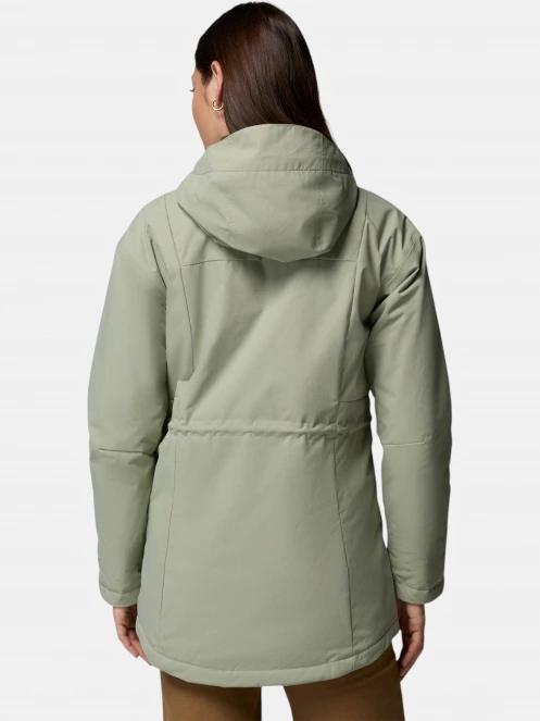 Columbia Hikebound II Long Insulated Jacket női vízhatlan kabát zöld színben 4