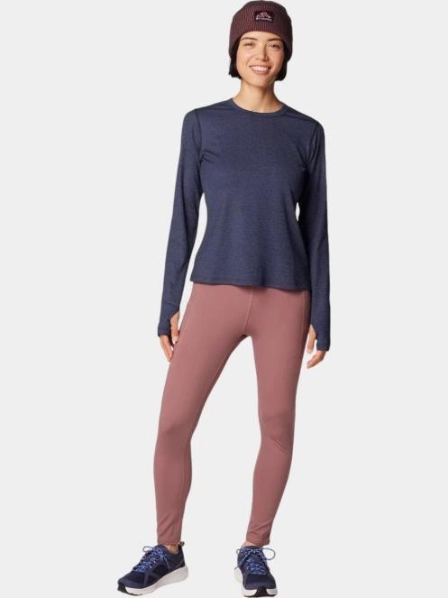 Columbia Boundless Days Knit Crew Long Sleeve Shirt női hosszú ujjú sport póló kék színben 5