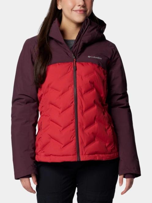 Columbia Grand Trek III Down Jacket női pehelykabát piros színben 2