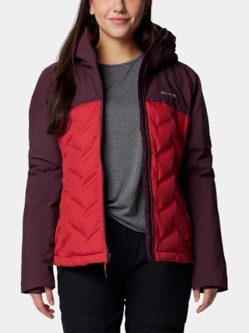 Columbia Grand Trek III Down Jacket női pehelykabát piros színben 5