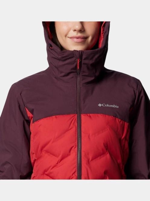 Columbia Grand Trek III Down Jacket női pehelykabát piros színben 7