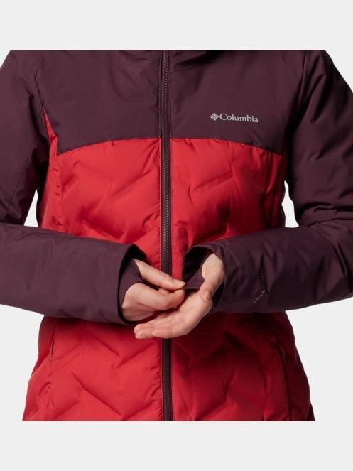 Columbia Grand Trek III Down Jacket női pehelykabát piros színben 8