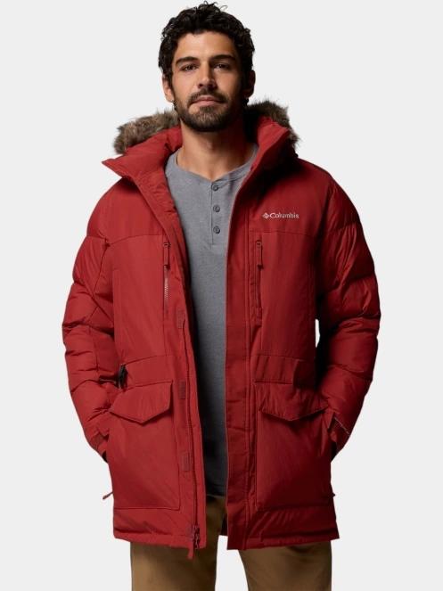 Columbia Marquam Peak Fusion II Parka férfi télikabát piros színben 6