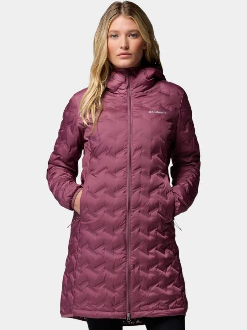 Columbia Delta Ridge II Long Down Jacket női pehelykabát lila színben 2