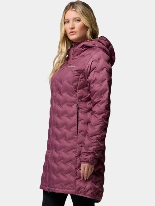 Columbia Delta Ridge II Long Down Jacket női pehelykabát lila színben 3