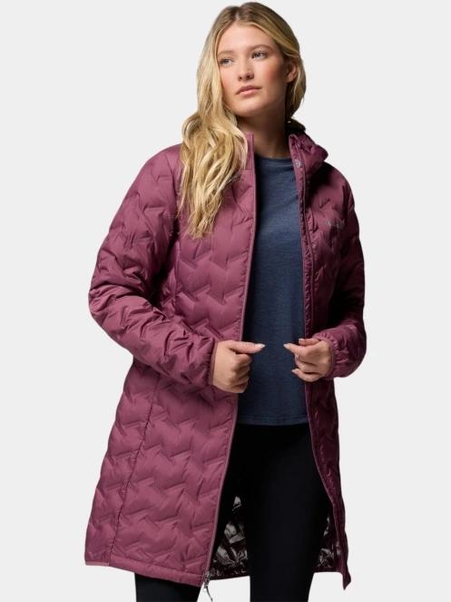 Columbia Delta Ridge II Long Down Jacket női pehelykabát lila színben 6