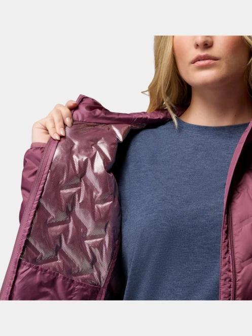 Columbia Delta Ridge II Long Down Jacket női pehelykabát lila színben 7