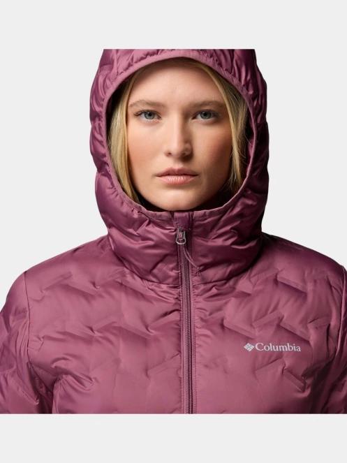 Columbia Delta Ridge II Long Down Jacket női pehelykabát lila színben 8