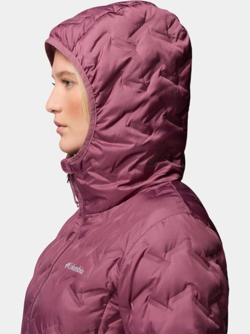 Columbia Delta Ridge II Long Down Jacket női pehelykabát lila színben 9