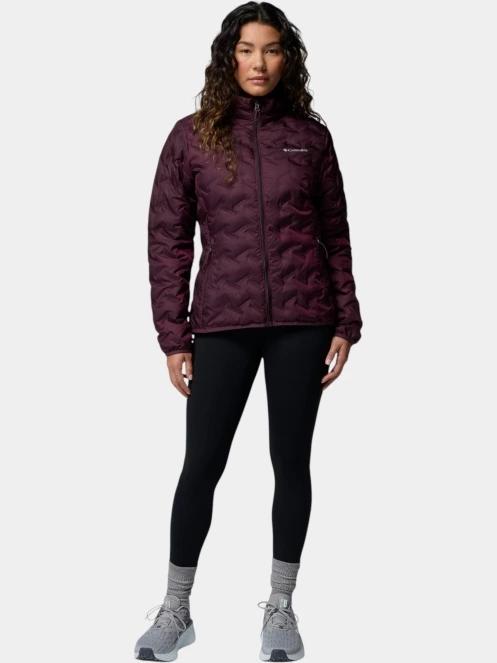 Columbia Delta Ridge II Down Jacket női pehelykabát bordó színben 5