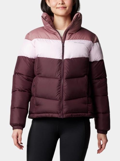 Columbia Puffect II Colorblock Jacket női steppelt átmeneti kabát rózsaszín színben 2