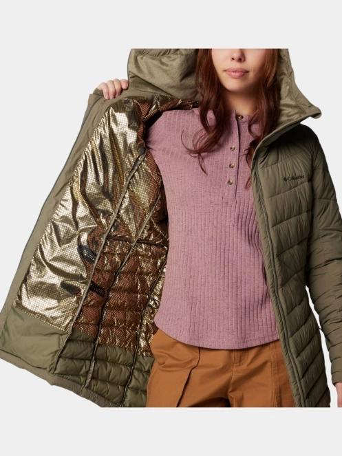 Columbia Joy Peak II Mid Jacket női télikabát zöld színben 7