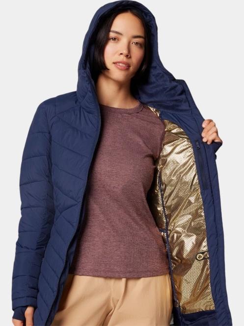 Columbia Joy Peak II Mid Jacket női télikabát kék színben 7