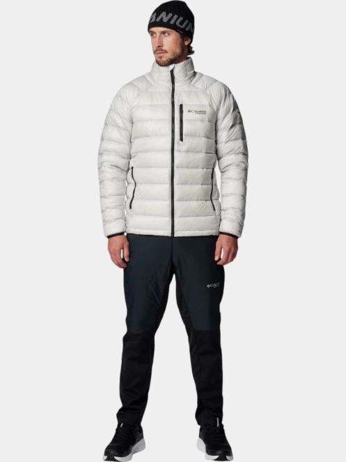 Columbia Arctic Down Jacket férfi steppelt átmeneti kabát szürke színben 5