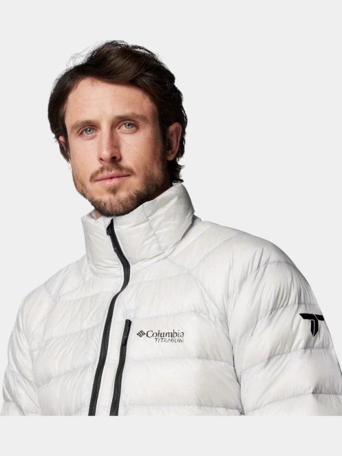 Columbia Arctic Down Jacket férfi steppelt átmeneti kabát szürke színben 7