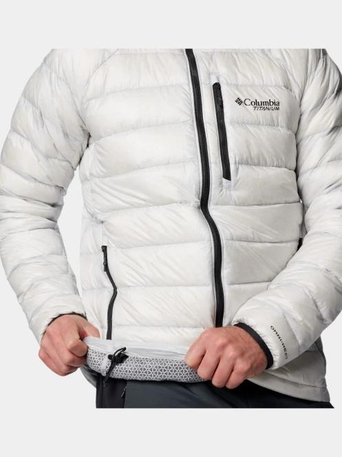 Columbia Arctic Down Jacket férfi steppelt átmeneti kabát szürke színben 9