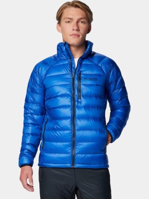 Columbia Arctic Down Jacket férfi steppelt átmeneti kabát kék színben 2