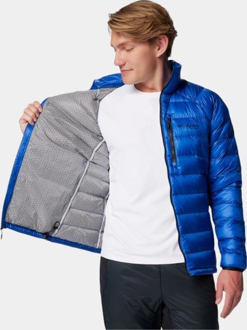 Columbia Arctic Down Jacket férfi steppelt átmeneti kabát kék színben 7