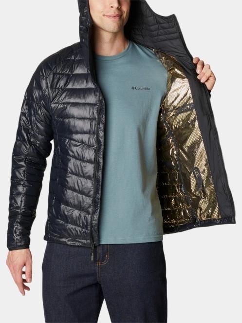 Columbia Platinum Peak II Hooded Jacket férfi átmeneti kabát fekete színben 6
