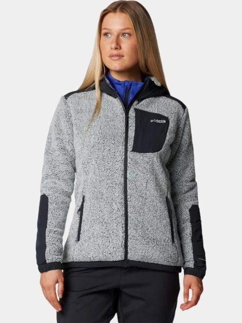 Columbia Arctic Crest Sherpa Full Zip női polár pulóver fehér színben 2