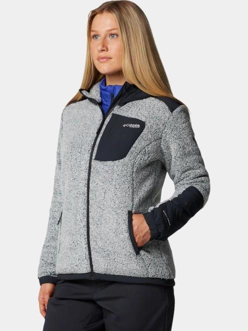 Columbia Arctic Crest Sherpa Full Zip női polár pulóver fehér színben 3