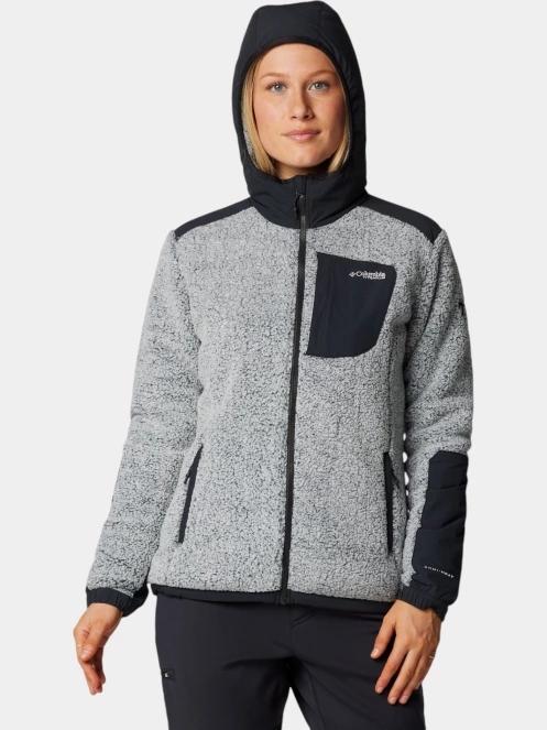Columbia Arctic Crest Sherpa Full Zip női polár pulóver fehér színben 6