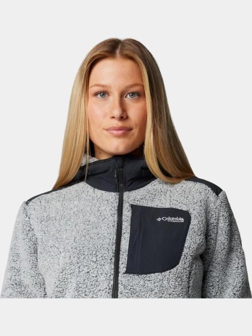Columbia Arctic Crest Sherpa Full Zip női polár pulóver fehér színben 8