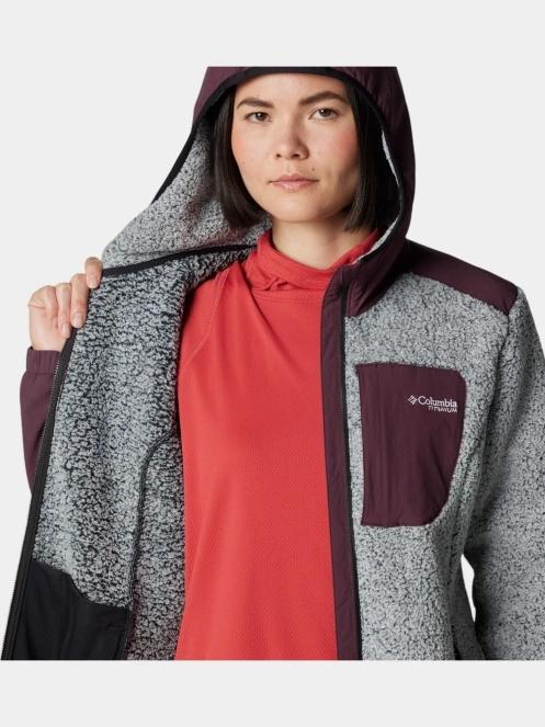 Columbia Arctic Crest Sherpa Full Zip női polár pulóver fehér színben 7