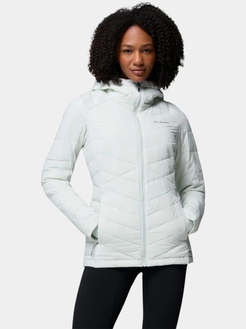 Columbia Joy Peak II Hooded Jacket női télikabát világoszöld színben 2