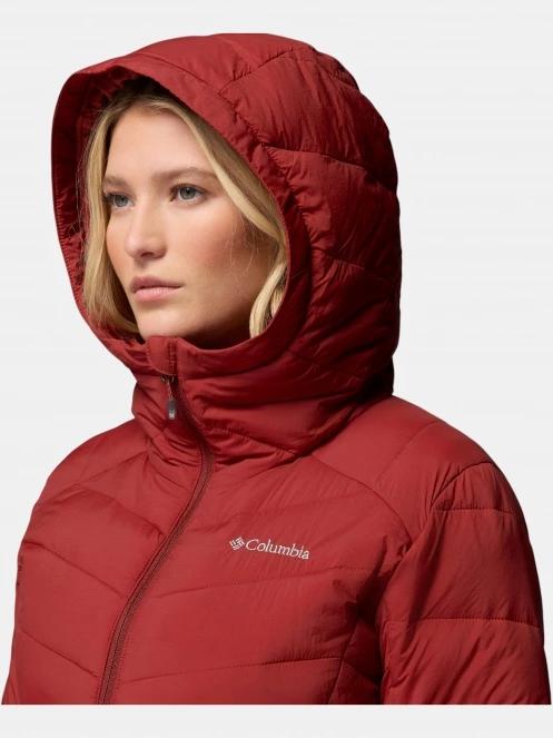 Columbia Joy Peak II Hooded Jacket női télikabát piros színben 9