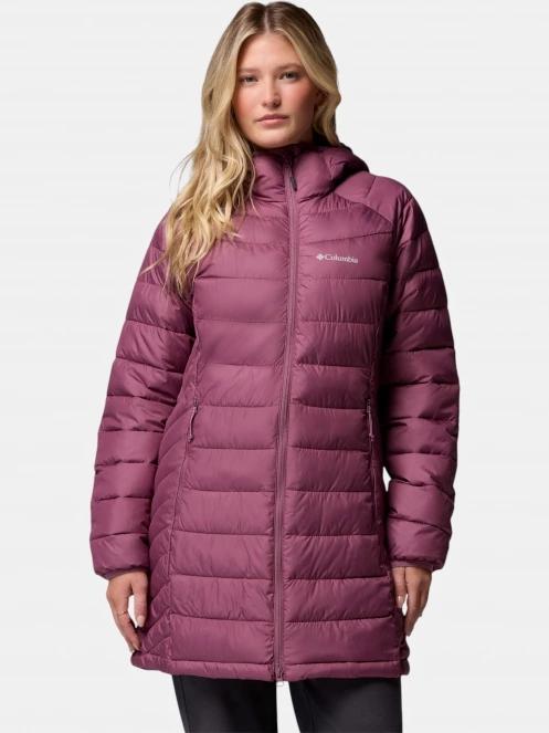 Columbia Powder Lite II Mid Jacket női télikabát lila színben 2