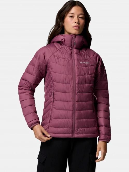 Columbia Powder Lite II Hooded Jacket női télikabát lila színben 2