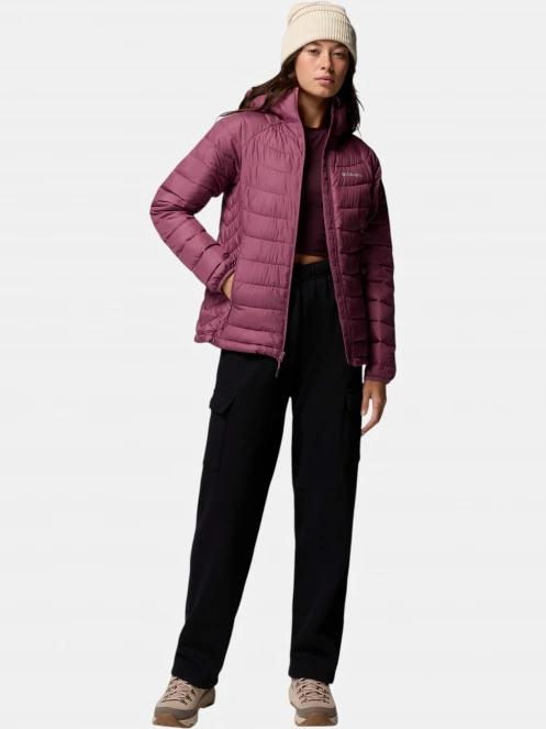 Columbia Powder Lite II Hooded Jacket női télikabát lila színben 5