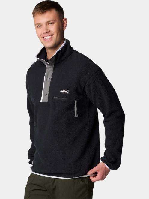 Columbia Helvetia II Half Snap Fleece férfi polár pulóver fekete színben 3