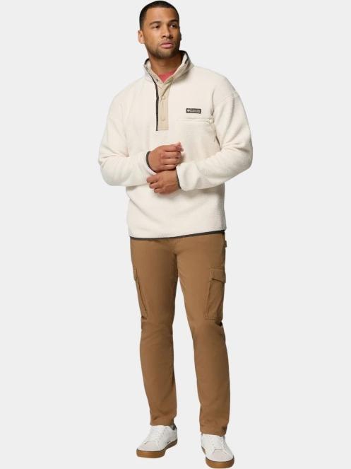 Columbia Helvetia II Half Snap Fleece férfi polár pulóver homok színben 5