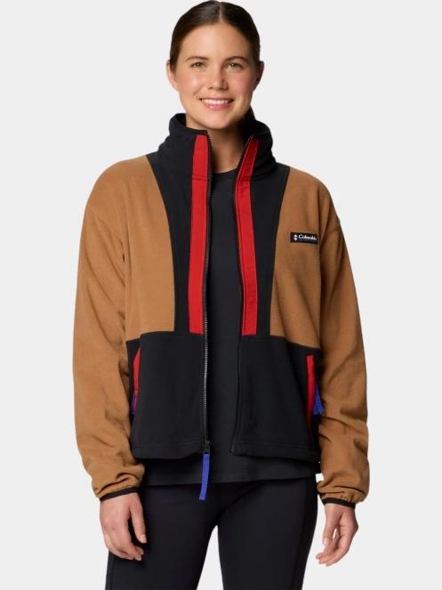 Columbia Backbowl II Full Zip Fleece női polár pulóver barna színben 2