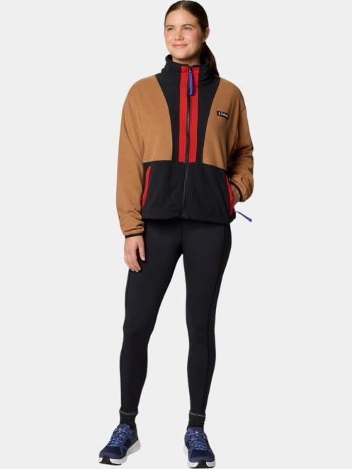 Columbia Backbowl II Full Zip Fleece női polár pulóver barna színben 5