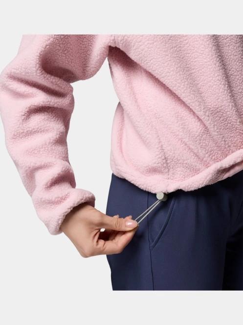 Columbia Helvetia II Cropped Half Snap Fleece női polár pulóver rózsaszín színben 6